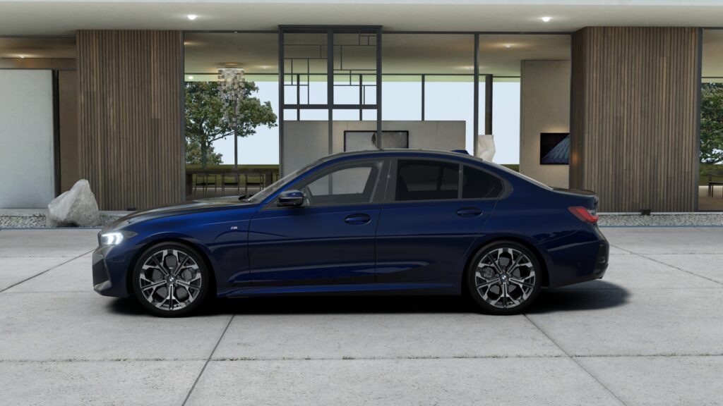 320d xDrive セダン Edition Shadow BMW Individual タンザナイト・ブルー 19インチ ブラック スタイリング1038 M パフォーム・テックス/クロス・コンビネーション ブラック(M パイピング付)の画像2