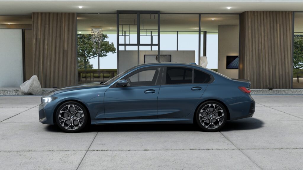 320i セダン Edition Shadow アークティック・レース・ブルー 19インチ ブラック スタイリング1038 M パフォーム・テックス/クロス・コンビネーション ブラック(M パイピング付)の画像2