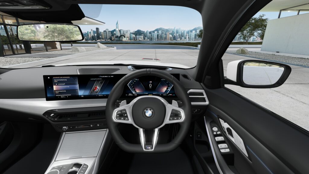 320d xDrive セダン Edition Shadow ミネラル・ホワイト 19インチ ブラック スタイリング1038 M パフォーム・テックス/クロス・コンビネーション ブラック(M パイピング付)の画像3