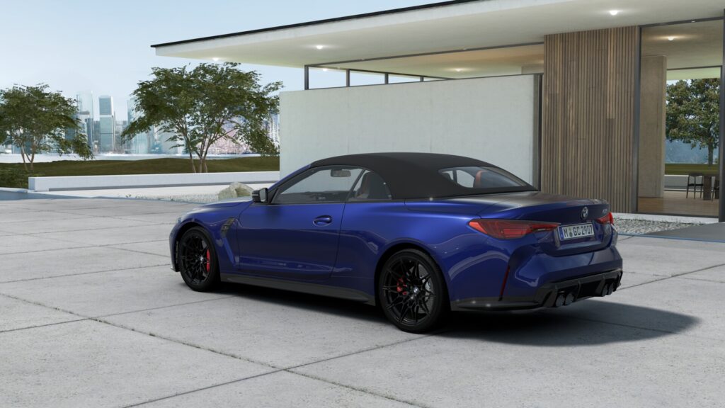 M4 Competition M xDrive カブリオレ M ポルティマオ・ブルー 20インチ キャラミ・オレンジの画像1