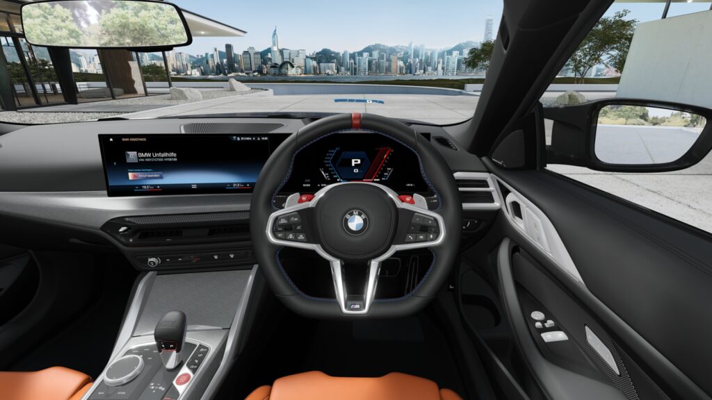 M4 Competition M xDrive カブリオレ M ポルティマオ・ブルー 20インチ キャラミ・オレンジの画像3