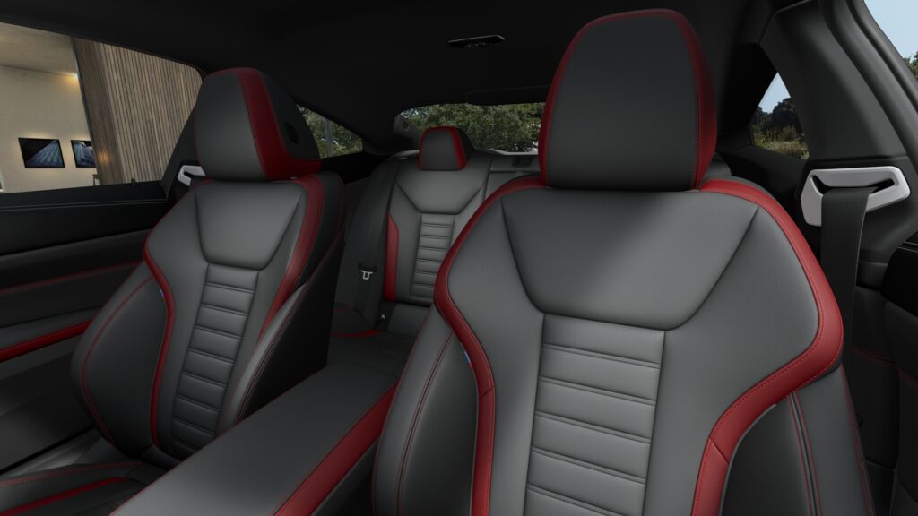 420i クーペ M Sport ブラック・サファイア 18インチ スタイリング848M ヴァーネスカ・レザー ブラック(レッド・ハイライト付)の画像4