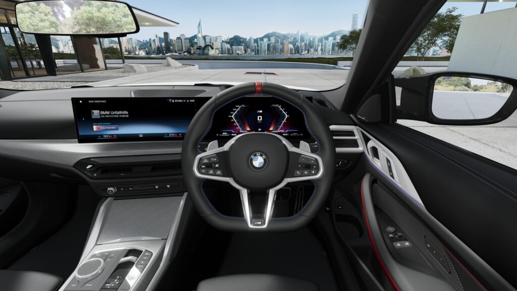 M440i xDrive クーペ アルピン・ホワイト 19インチ ブラック M スポーツ・パッケージ・プロ スタイリング792M ヴァーネスカ・レザー ブラック(レッド・ハイライト付)の画像3