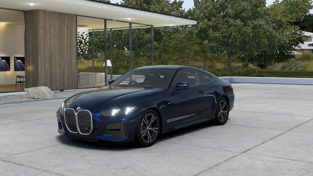 420i クーペ M Sport BMW Individual タンザナイト・ブルー 18インチ モカ