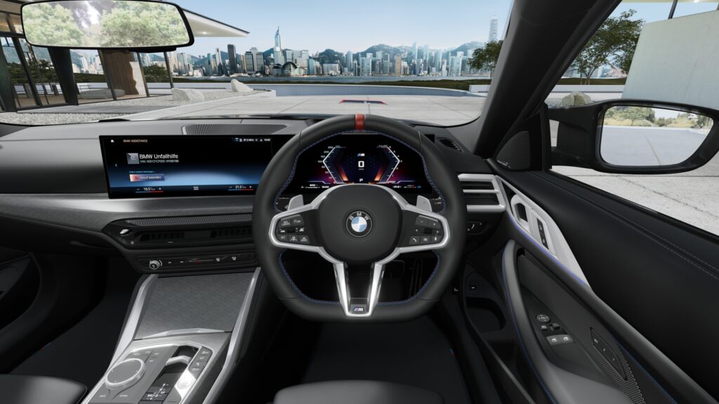 M440i xDrive クーペ ブラック・サファイア 19インチ M スポーツ・パッケージ・プロ スタイリング995M ヴァーネスカ・レザー ブラック(ブルー・ステッチ付)の画像3