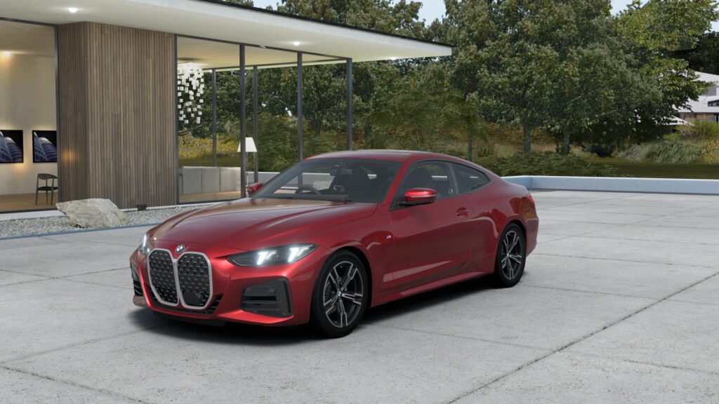420i クーペ M Sport ファイヤー・レッド 18インチ ブラック スタイリング848M ヴァーネスカ・レザー ブラック