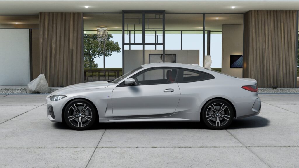 420i クーペ M Sport M ブルックリン・グレー 18インチ ブラック スタイリング848M ヴァーネスカ・レザー ブラック(レッド・ハイライト付)の画像2