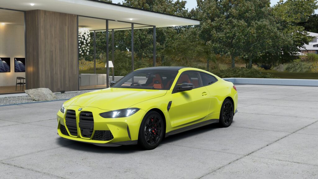 M4 Competition M xDrive クーペ （右ハンドル） M サンパウロ・イエロー 20インチ キャラミ・オレンジ