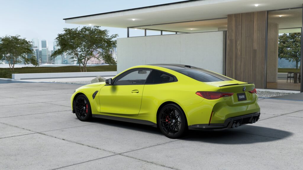 M4 Competition M xDrive クーペ （右ハンドル） M サンパウロ・イエロー 20インチ キャラミ・オレンジの画像1