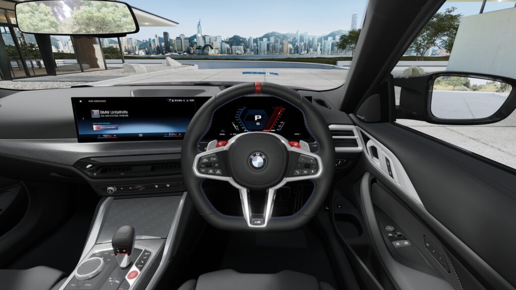 M4 Competition M xDrive クーペ （右ハンドル） アヴェンチュリン・レッド 20インチ ブラックの画像3