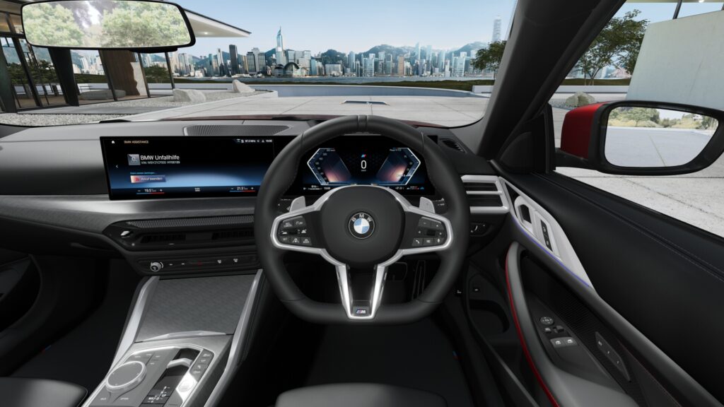 420i クーペ M Sport ファイヤー・レッド 18インチ ブラック スタイリング848M ヴァーネスカ・レザー ブラック(レッド・ハイライト付)の画像3