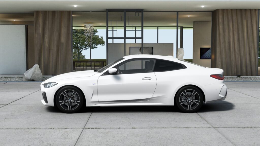 420i クーペ M Sport ミネラル・ホワイト 18インチ ブラック スタイリング848M ヴァーネスカ・レザー ブラック(ブルー・ステッチ付)の画像2