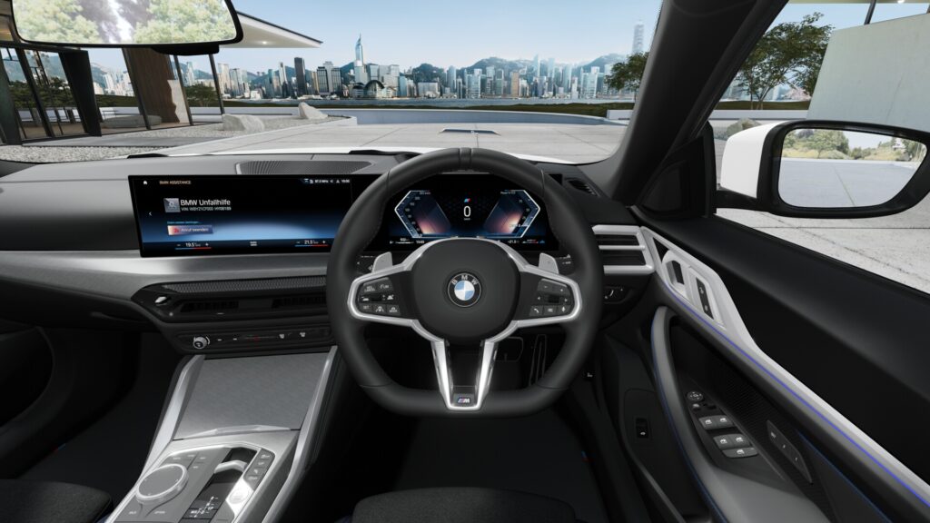 420d xDrive グラン クーペ M Sport アルピン・ホワイト 18インチ ブラック M パフォーム・テックス/クロス・コンビネーション ブラック(M パイピング付)の画像3
