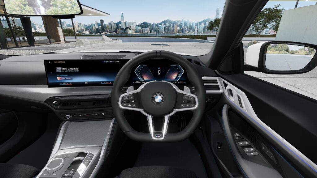420d xDrive グラン クーペ M Sport ミネラル・ホワイト 18インチ ブラック M パフォーム・テックス/クロス・コンビネーション ブラック(M パイピング付)の画像3