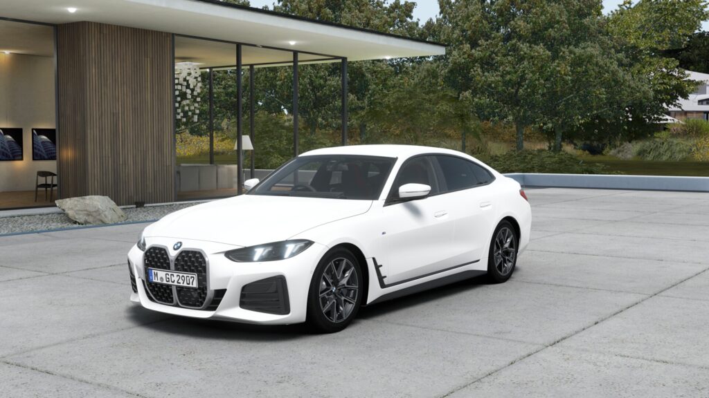 420i グラン クーペ M Sport アルピン・ホワイト 18インチ ブラック ヴァーネスカ・レザー ブラック(レッド・ハイライト付)