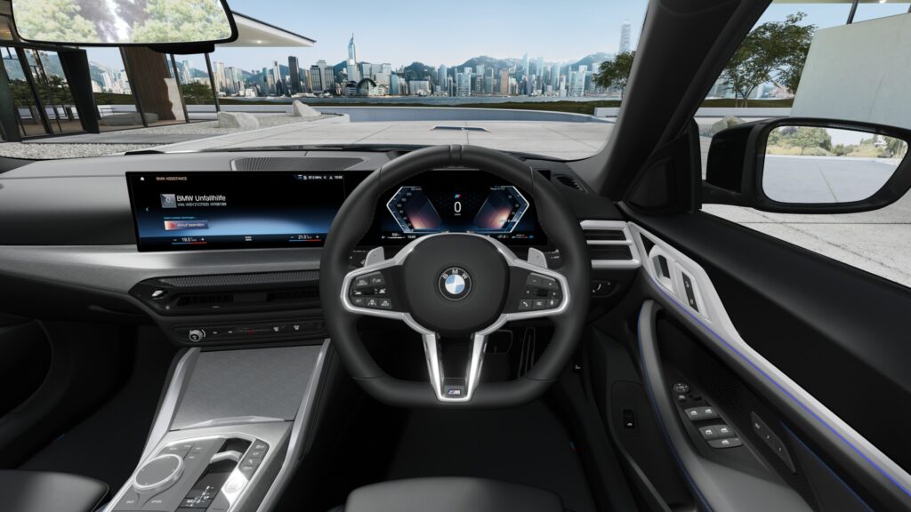 420d xDrive グラン クーペ M Sport ブラック・サファイア 18インチ ヴァーネスカ・レザー ブラック(ブルー・ステッチ付)の画像3