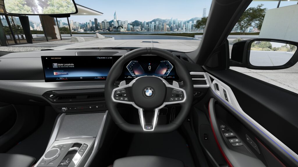 420i グラン クーペ M Sport ブラック・サファイア 18インチ ヴァーネスカ・レザー ブラック(レッド・ハイライト付)の画像3