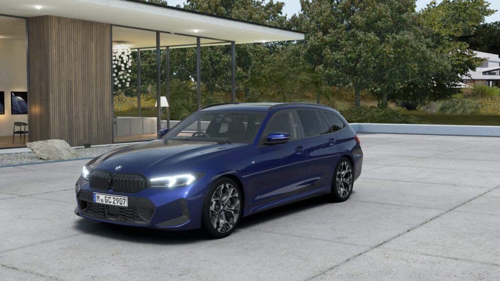 320d xDrive ツーリング Edition Shadow M ポルティマオ・ブルー 19インチ ブラック スタイリング1038 ヴァーネスカ・レザー ブラック
