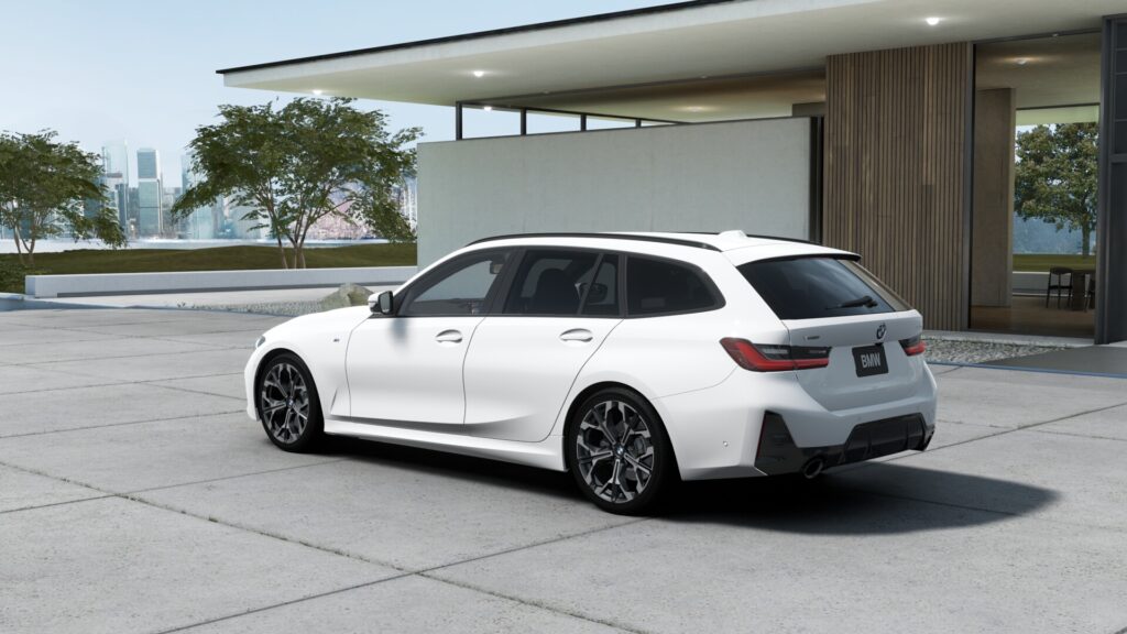 320d xDrive ツーリング Edition Shadow アルピン・ホワイト 19インチ ブラック スタイリング1038 M パフォーム・テックス/クロス・コンビネーション ブラック(M パイピング付)の画像1