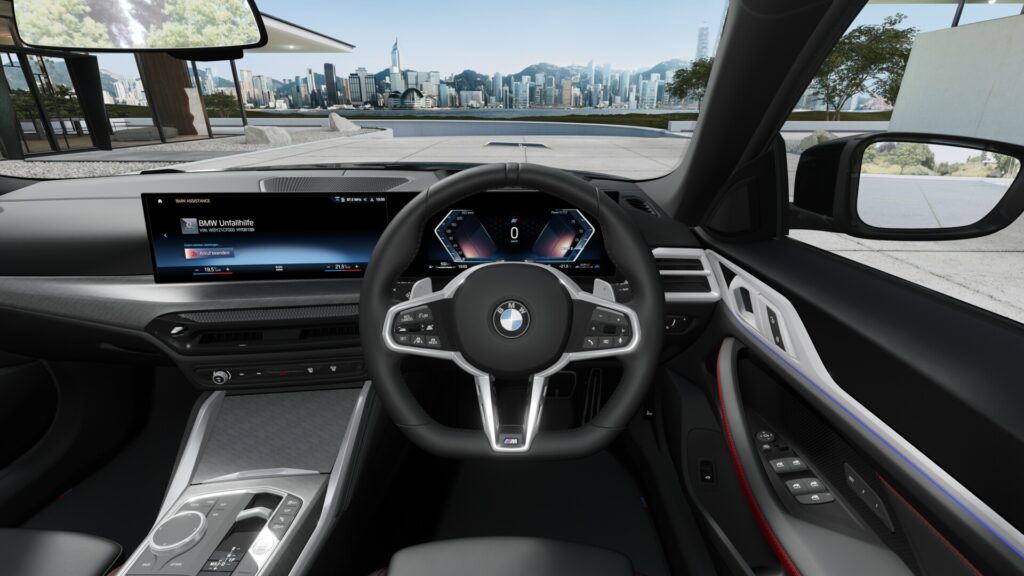 420d xDrive グラン クーペ M Sport ブラック・サファイア 19インチ M スポーツ・パッケージ・プロ スタイリング859M ヴァーネスカ・レザー ブラック(レッド・ハイライト付)の画像3