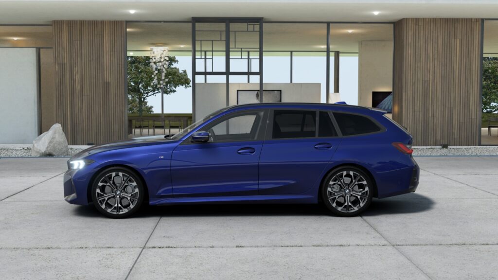 320d xDrive ツーリング Edition Shadow M ポルティマオ・ブルー 19インチ ブラック スタイリング1038 M パフォーム・テックス/クロス・コンビネーション ブラック(M パイピング付)の画像2