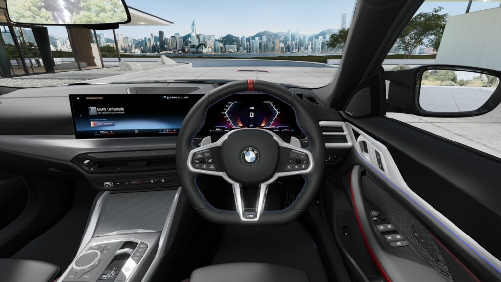 M440i xDrive グラン クーペ ブラック・サファイア 19インチ M スポーツ・パッケージ・プロ スタイリング861M ヴァーネスカ・レザー ブラック(レッド・ハイライト付)の画像3