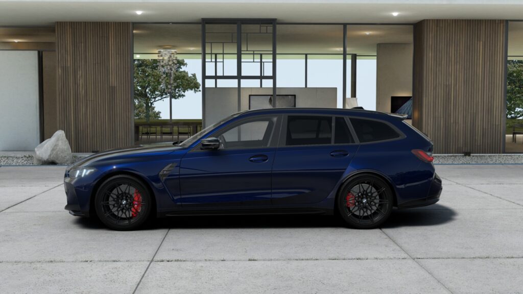 M3 Competition M xDrive ツーリング BMW Individual タンザナイト・ブルー 20インチ ブラックの画像2