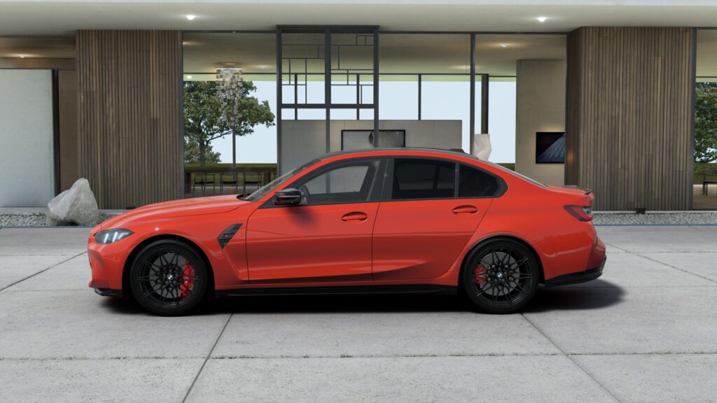M3 Competition M xDrive セダン M トロント・レッド 20インチ キャラミ・オレンジの画像2