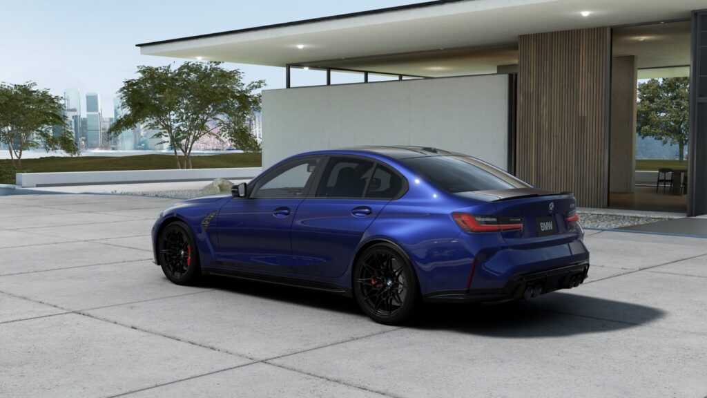 M3 Competition M xDrive セダン M ポルティマオ・ブルー 20インチ ブラックの画像1