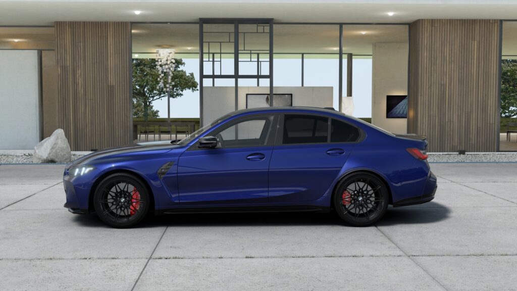 M3 Competition M xDrive セダン M ポルティマオ・ブルー 20インチ ブラックの画像2