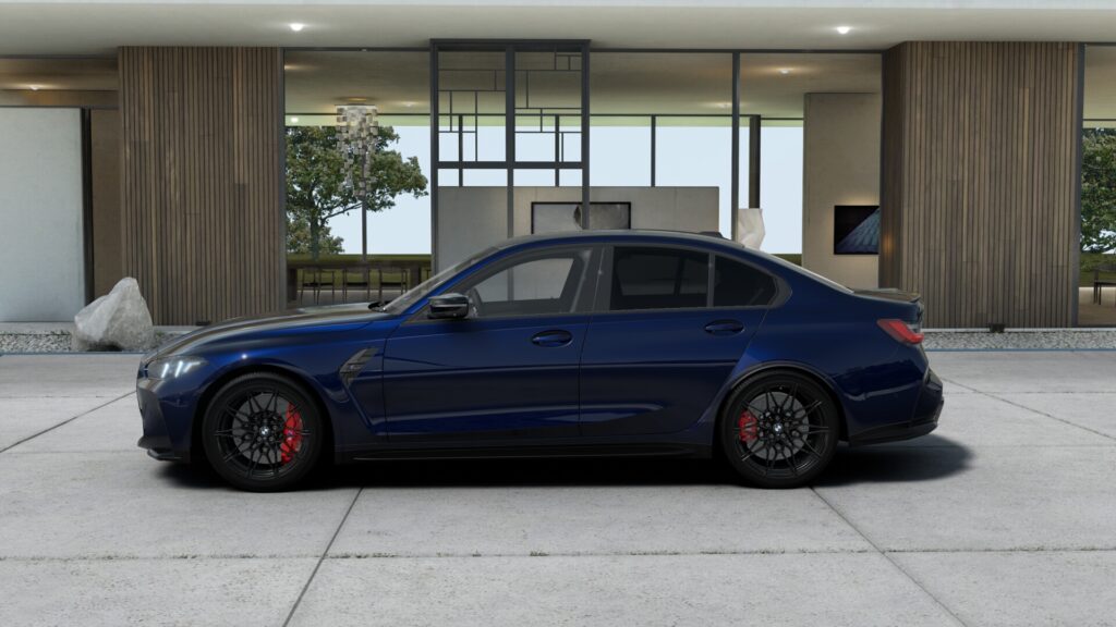 M3 Competition M xDrive セダン BMW Individual タンザナイト・ブルー 20インチ ブラックの画像2