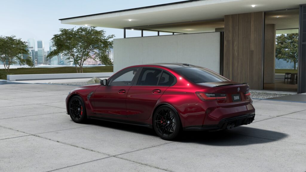 M3 Competition M xDrive セダン アヴェンチュリン・レッド 20インチ ブラックの画像1