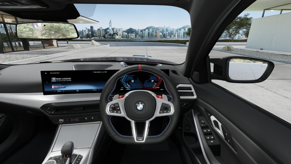 M3 Competition M xDrive セダン アヴェンチュリン・レッド 20インチ ブラックの画像3