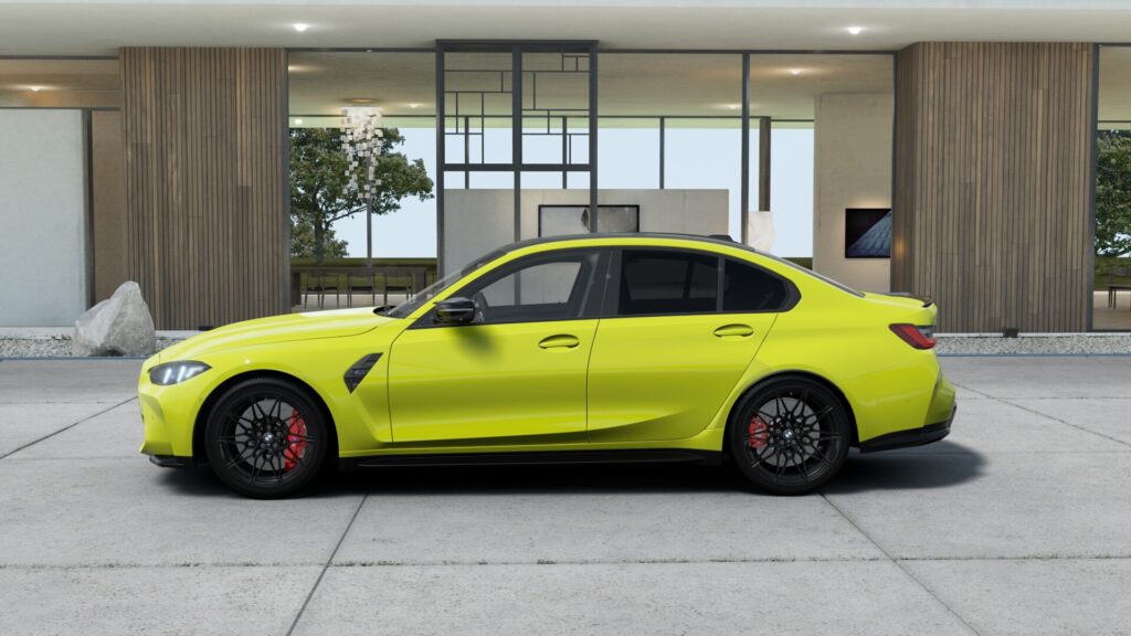M3 Competition M xDrive セダン M サンパウロ・イエロー 20インチ ブラックの画像2