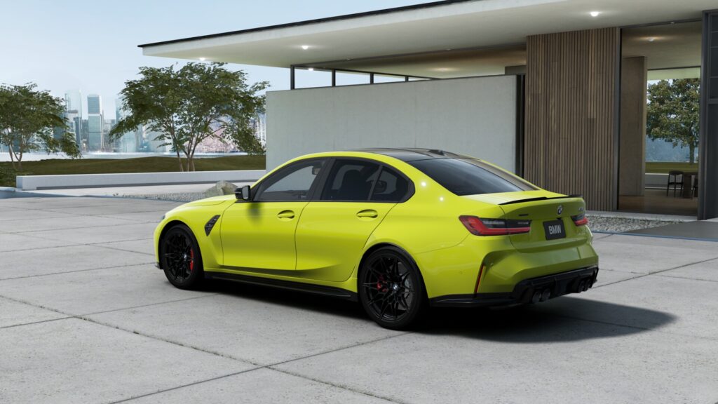 M3 Competition M xDrive セダン M サンパウロ・イエロー 20インチ キャラミ・オレンジの画像1