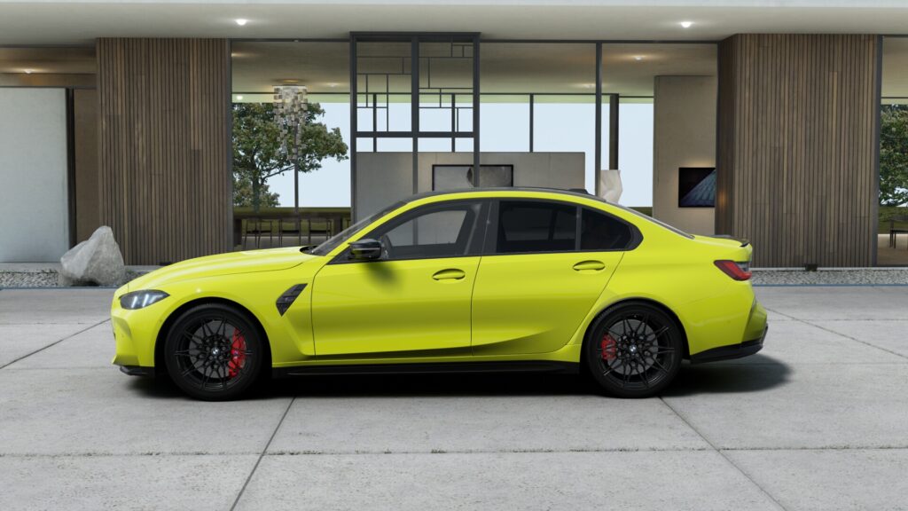 M3 Competition M xDrive セダン M サンパウロ・イエロー 20インチ キャラミ・オレンジの画像2