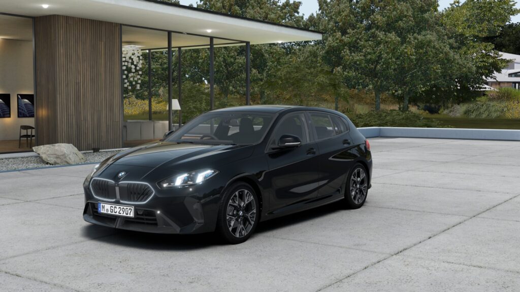 120d M Sport ブラック・サファイア 18インチ スタイリング975M M アルカンタラ/ヴェガンザ・コンビネーション ブラック(ブルー・ステッチ付)