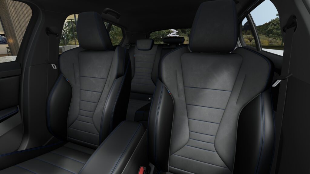 120d M Sport ブラック・サファイア 18インチ スタイリング975M M アルカンタラ/ヴェガンザ・コンビネーション ブラック(ブルー・ステッチ付)の画像4