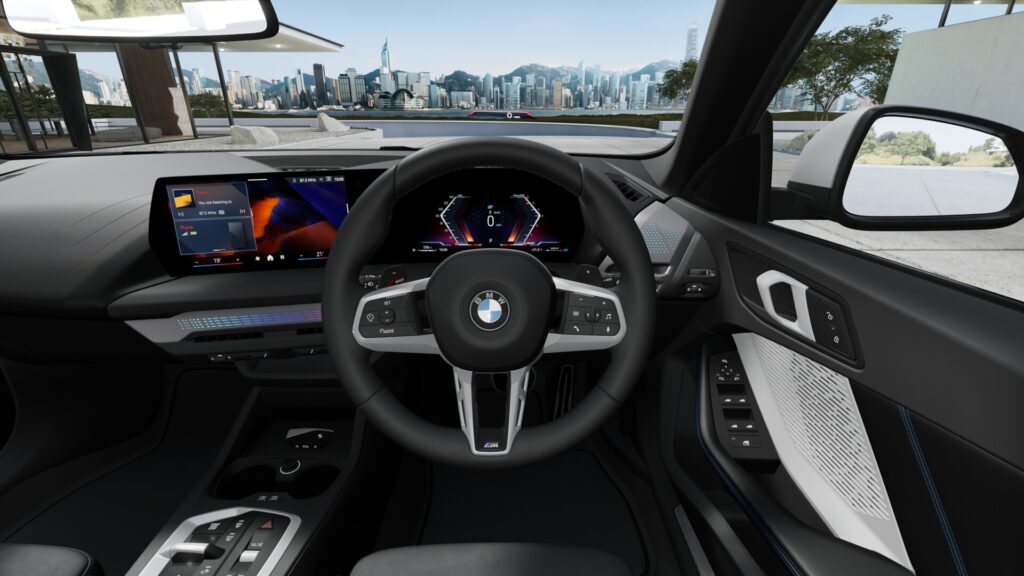 220d グランクーペ M Sport M ブルックリン・グレー 18インチ ブラック スタイリング975M M アルカンタラ/ヴェガンザ・コンビネーション ブラック(ブルー・ステッチ付)の画像3