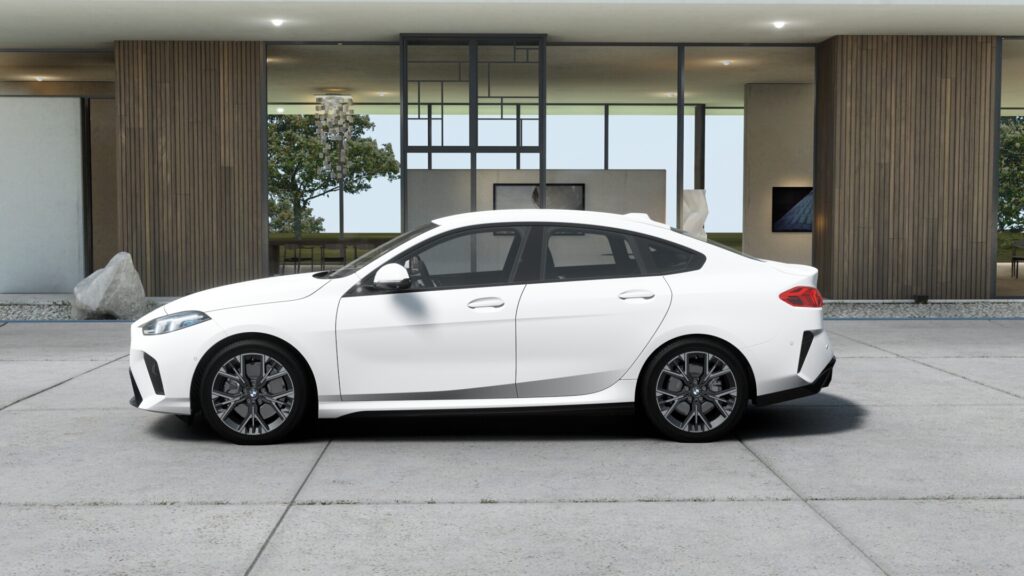 220d グランクーペ M Sport アルピン・ホワイト 18インチ ブラック スタイリング975M M アルカンタラ/ヴェガンザ・コンビネーション ブラック(ブルー・ステッチ付)の画像2