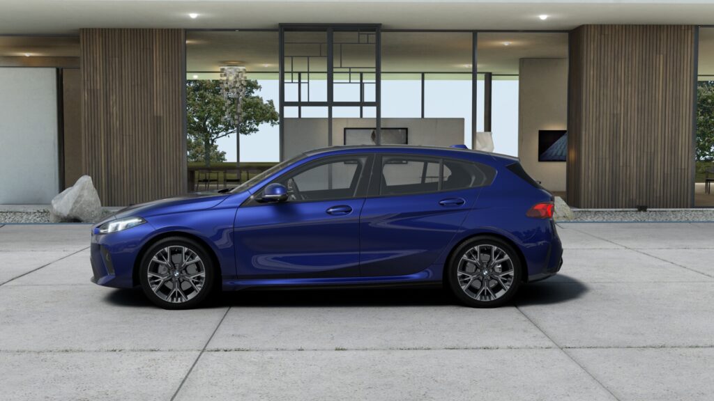 120d M Sport M ポルティマオ・ブルー 18インチ ブラック スタイリング975M M アルカンタラ/ヴェガンザ・コンビネーション ブラック(ブルー・ステッチ付)の画像2
