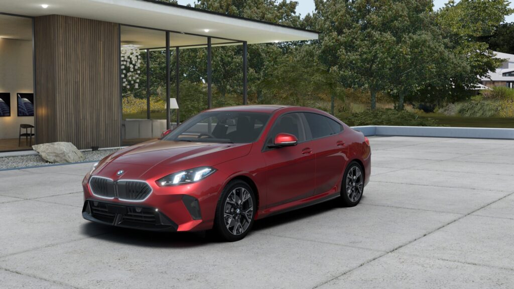 220d グランクーペ M Sport ファイヤー・レッド 18インチ ブラック スタイリング975M パーフォレーテッド・ヴェガンザ ブラック