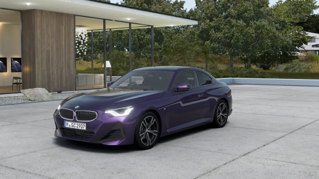 220i クーペ M Sport サンダーナイト 18インチ ブラック スタイリング848M ヴァーネスカ・レザー ブラック(ブルー・ステッチ付)