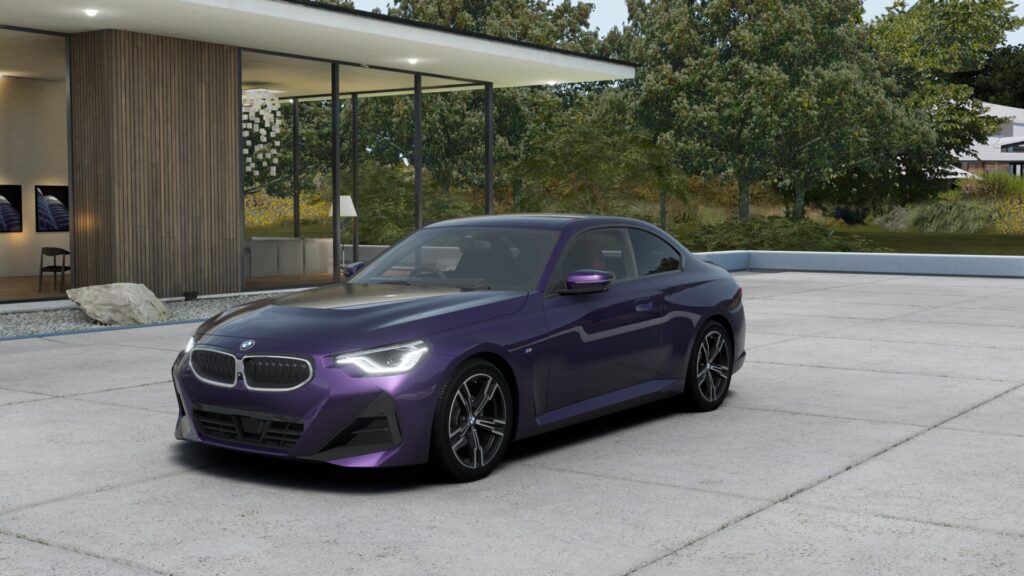 220i クーペ M Sport サンダーナイト 18インチ ブラック スタイリング848M ヴァーネスカ・レザー ブラック(レッド・ハイライト付)