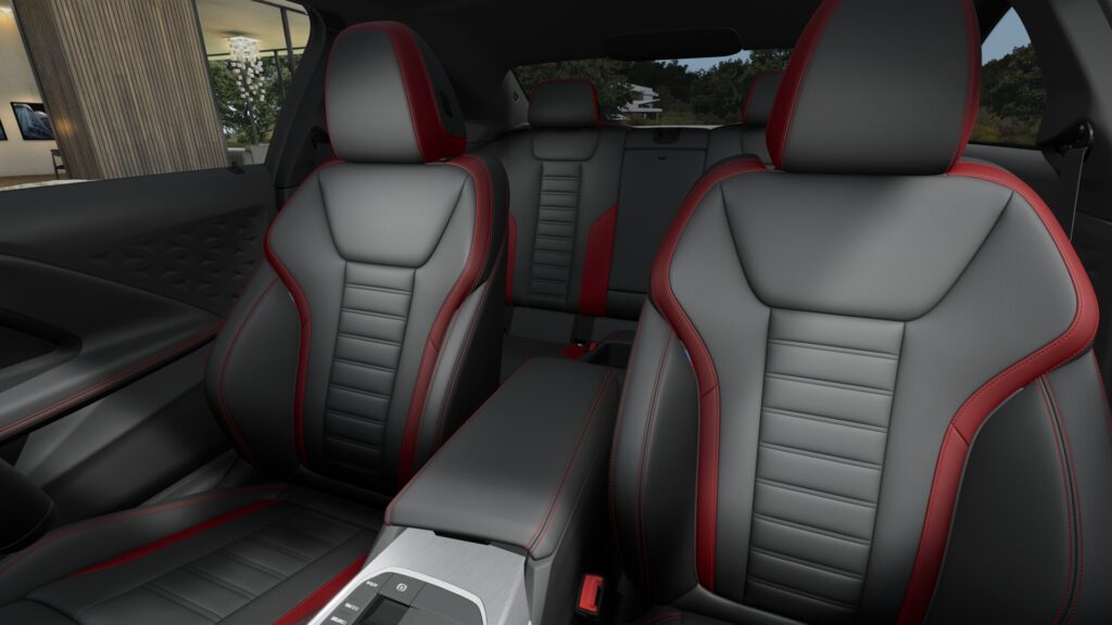 220i クーペ M Sport サンダーナイト 18インチ ブラック スタイリング848M ヴァーネスカ・レザー ブラック(レッド・ハイライト付)の画像4