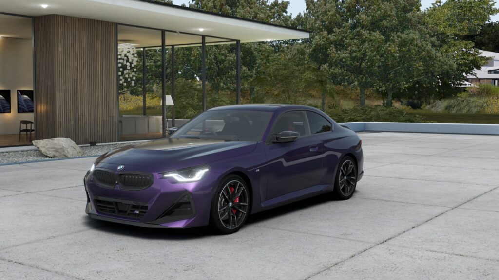 M240i xDrive クーペ サンダーナイト 19インチ ブラック M スポーツ・パッケージ・プロ スタイリング792M ヴァーネスカ・レザー ブラック(レッド・ハイライト付)
