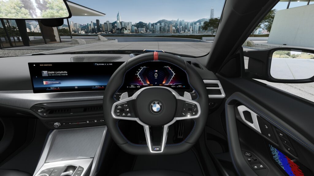 M240i xDrive クーペ ブラック・サファイア 19インチ M スポーツ・パッケージ・プロ スタイリング792M ヴァーネスカ・レザー ブラック(ブルー・ステッチ付)の画像3