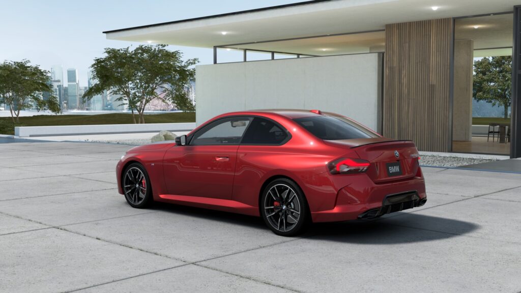 M240i xDrive クーペ ファイヤー・レッド 19インチ ブラック M スポーツ・パッケージ・プロ スタイリング792M ヴァーネスカ・レザー ブラック(レッド・ハイライト付)の画像1