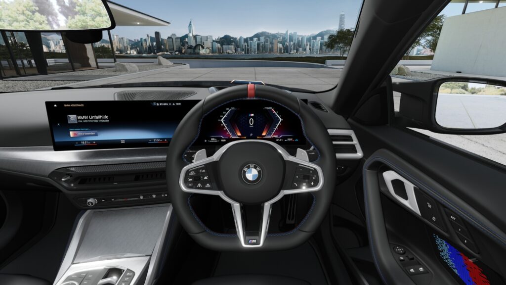 M240i xDrive クーペ サンダーナイト 19インチ ブラック M スポーツ・パッケージ・プロ スタイリング792M ヴァーネスカ・レザー ブラック(ブルー・ステッチ付)の画像3