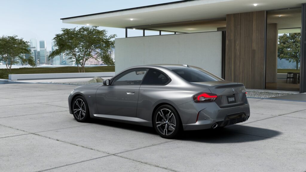 220i クーペ M Sport スカイスクレイパー・グレー 18インチ ブラック スタイリング848M ヴァーネスカ・レザー ブラック(レッド・ハイライト付)の画像1